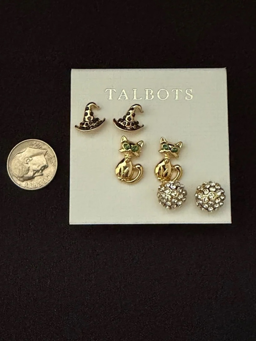 Talbots Halloween Stud Earring Set of Three - Picture 4 of 8